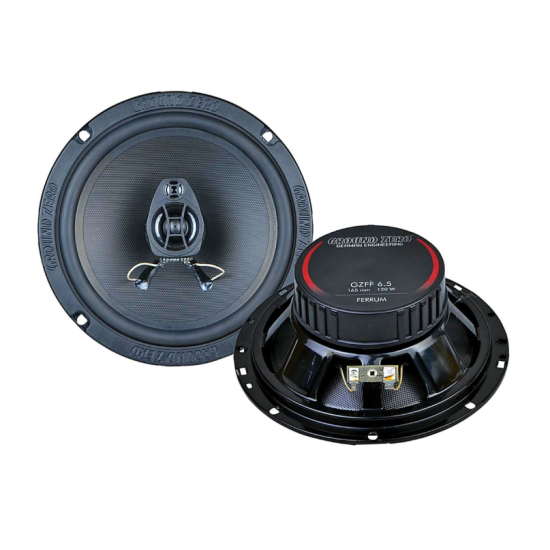 Ground Zero GZFF 6.5 2-drożne głośniki współosiowe o średnicy woofera 165 mm. Moc woofera 80 W RMS / 120 W